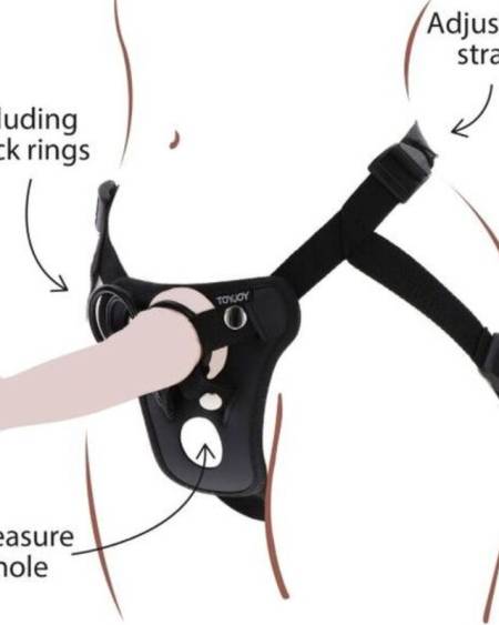 Arnês Strap-On Pleasure Preto da Get Real