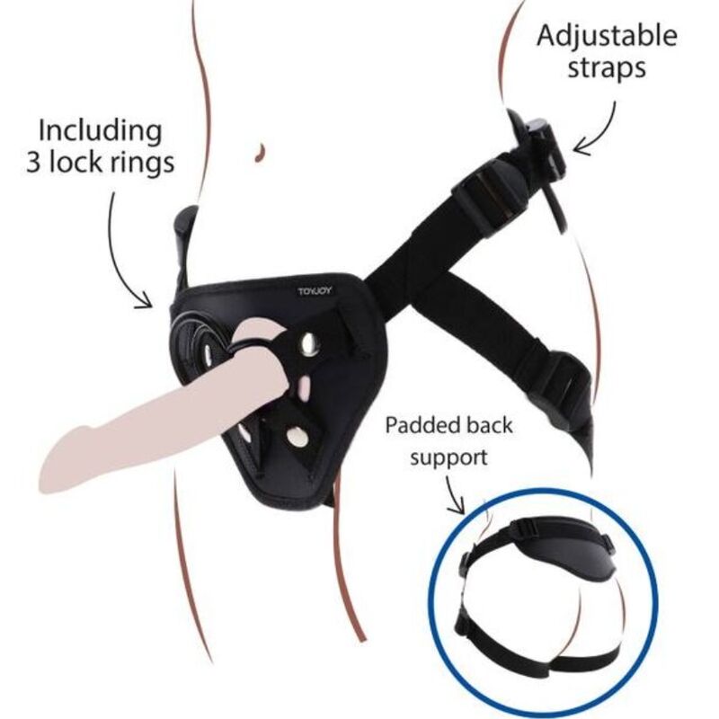 Arnês Deluxe Strap-On Preto GET REAL