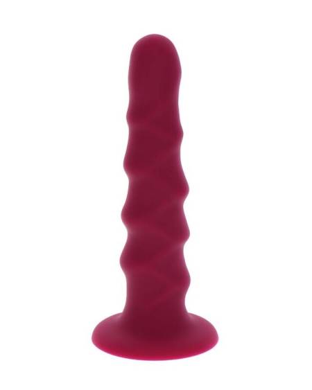GET REAL - RIBBED DONG 12 CM ROJO