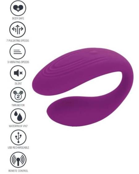 XOCOON - BOUND LOVE VIBRADOR PARA PAREJAS MORADO