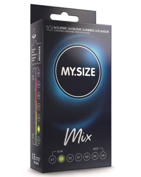 MY SIZE - MIX PRESERVATIVOS 49 MM 10 UNIDADES