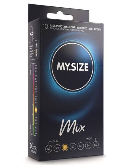 MY SIZE - MIX PRESERVATIVOS 53 MM 10 UNIDADES