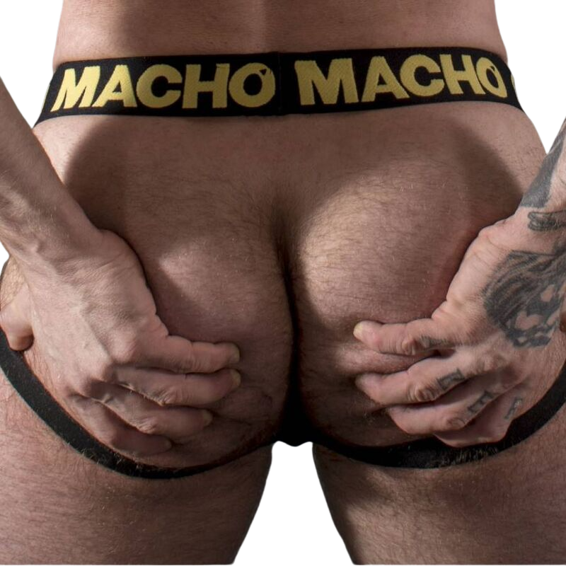 MACHO - MX25AC JOCK CUERO AMARILLO S - XL