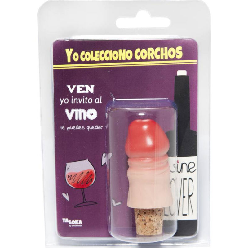 Tampão de cortiça divertido para garrafas de vinho