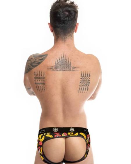 Banana Jock Bikini XL da ANAIS MEN em licra suave com estampado