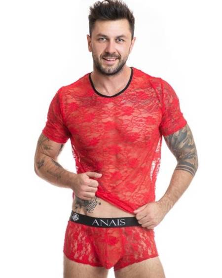 Brave Camiseta S da ANAIS MEN em renda vermelha