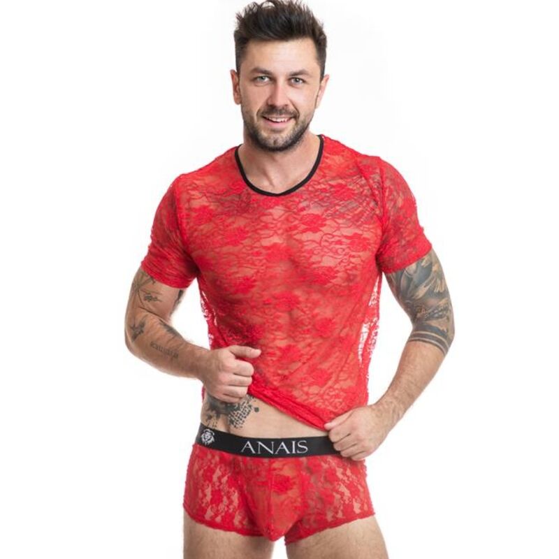 Brave Camiseta S da ANAIS MEN em renda vermelha