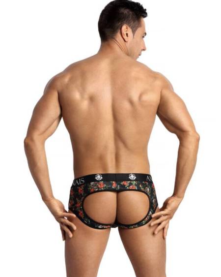 Braguitas Power Jock Bikini S de ANAIS MEN em modal suave com estampado de rosas e caveiras.