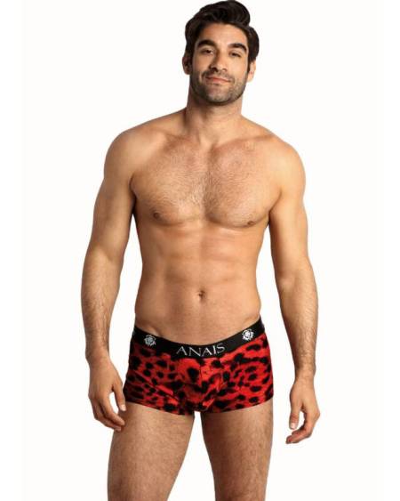 Boxer vermelho ANAIS MEN com padrão animal