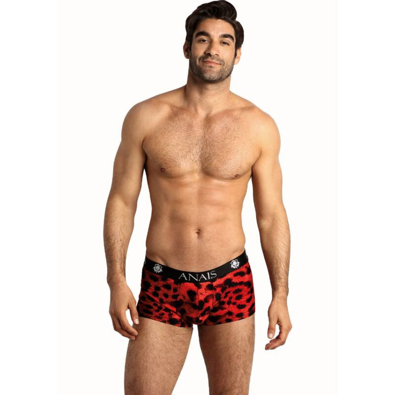 Boxer vermelho ANAIS MEN com padrão animal