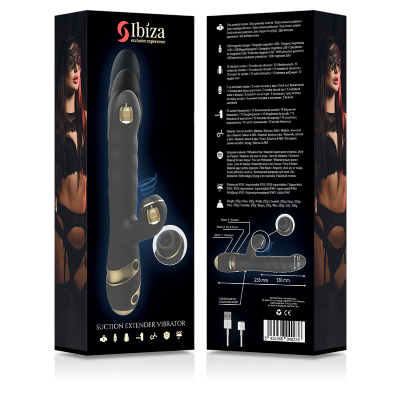 IBIZA - UP & DOWN + VIBRADOR + SUCCIONADOR CLÍTORIS