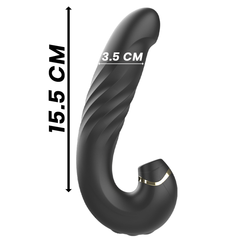 IBIZA - CLIP UP & DOWN +VIBRADOR + SUCCIONADOR CLÍTORIS