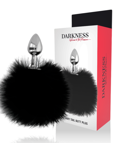 Extra Buttplug Anal com Cola Preto 7 cm da DARKNESS