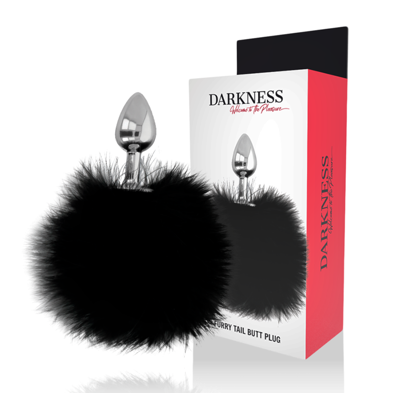 Extra Buttplug Anal com Cola Preto 7 cm da DARKNESS