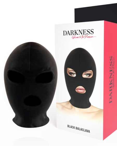 Máscara BDSM Submissão Boca e Olhos Preto
