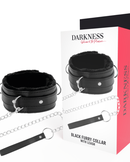 DARKNESS - COLLAR CONFORTABLE DE POSTURA CON CADENA LEATHER