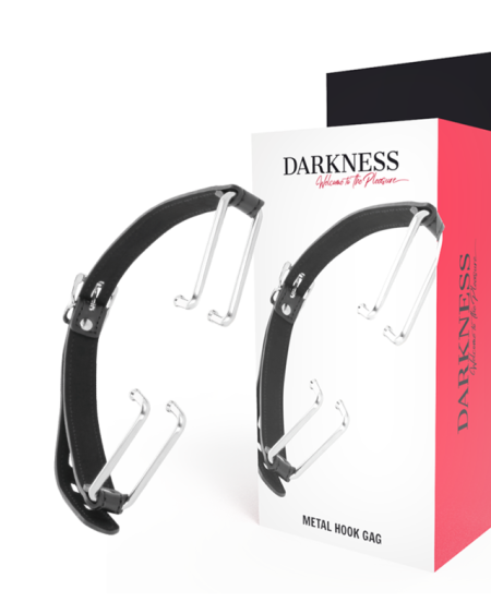 Mordaça com gancho preto da marca Darkness