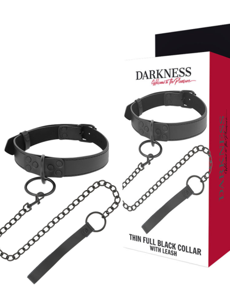 DARKNESS - COLLAR CON CADENA NEGRO