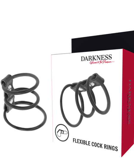 Set de 3 Anéis Penianos Flexíveis da Darkness