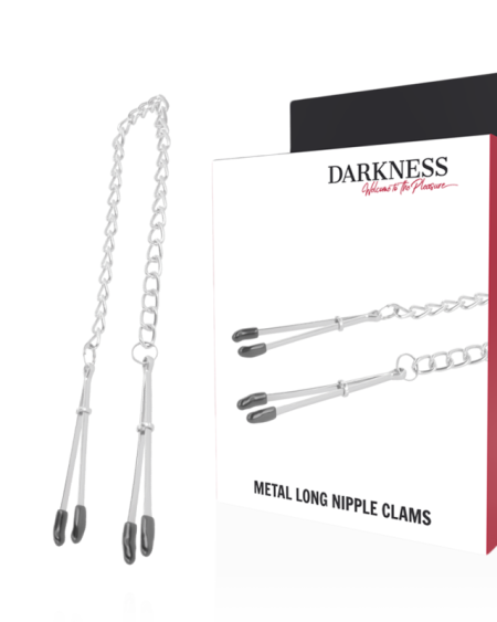 Pinças ajustáveis para mamilos da Darkness em metal