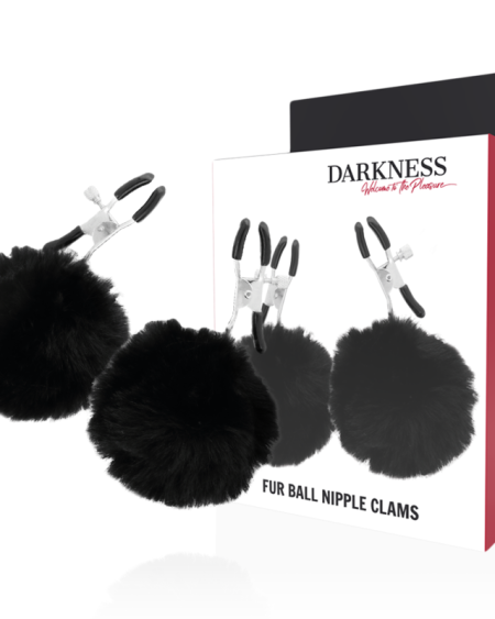 Pinças para mamilos com pompons de Darkness