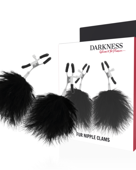Pinças para mamilos com pompons da Darkness