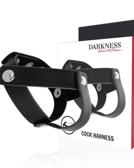 Anel de Pele para Pénis e Testículos DARKNESS