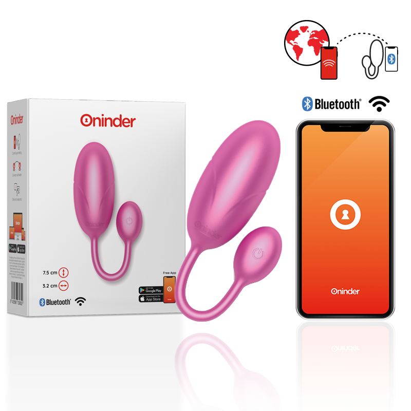 ONINDER TOKYO Vibrador Ovo Rosa 7.5 x 3.2 cm