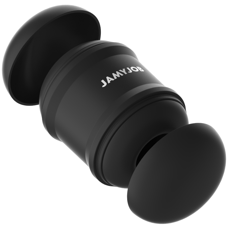 Masturbador vibrador Cassian da Jamyjob em cor preta