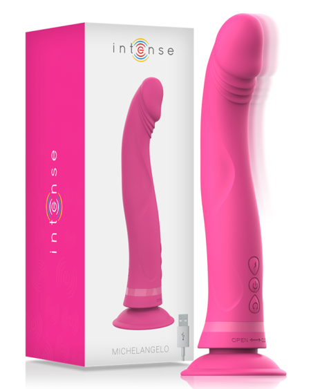 Dildo vibrador silicone rosa INTENSE Michelangelo