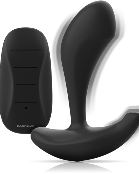 Dwayne Plug Anal da BLACK&SILVER com controle remoto
