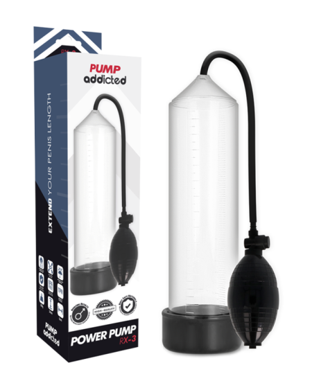 Bomba Ereção RX3 Transparente da Pump Addicted