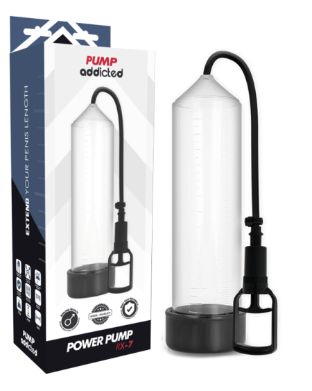 Bomba Ereção Pump Addicted RX7 Transparente