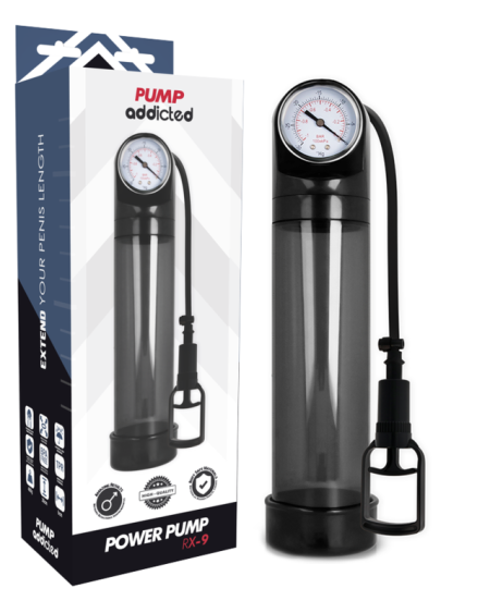 Bomba de ereção RX9 transparente da Pump Addicted
