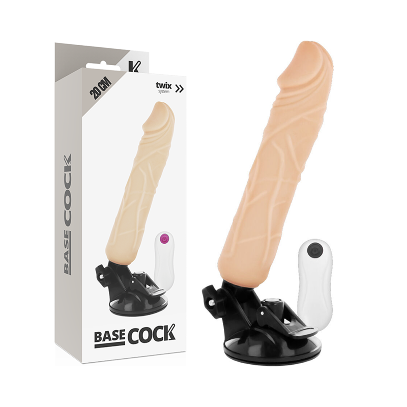 Vibrador realístico BASECOCK com controlo remoto