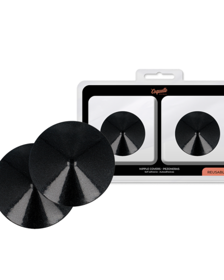COQUETTE CHIC DESIRE - CUBRE PEZONES METAL CIRCULOS NEGROS