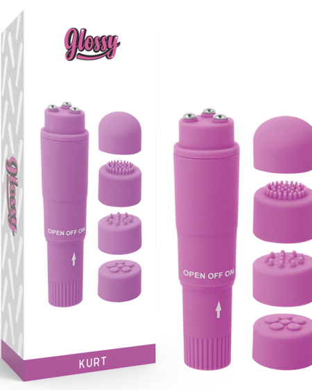 GLOSSY - POCKET KURT MASAJEADOR LILA