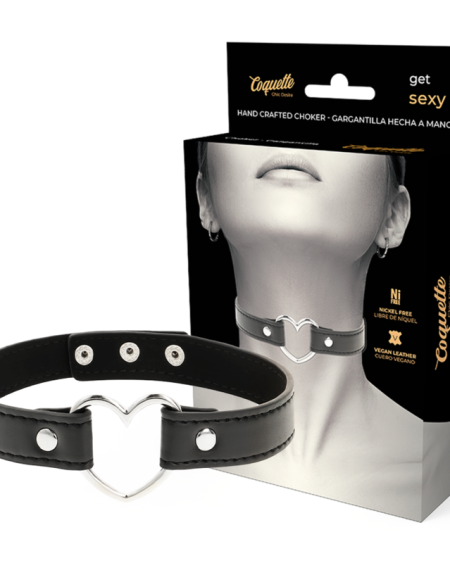 COQUETTE CHIC DESIRE - COLLAR CUERO VEGANO ACCESORIO WOMAN CORAZÓN