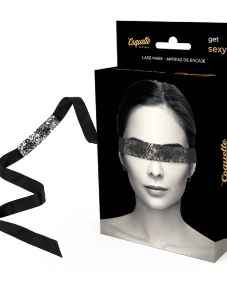 COQUETTE CHIC DESIRE - ANTIFAZ ENCAJE NEGRO CINTA