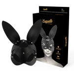 COQUETTE CHIC DESIRE - MÁSCARA CUERO VEGANO CON OREJAS DE CONEJO