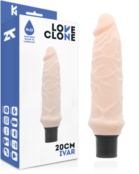 Vibrador realístico LOVECLONE IVAR com auto-lubrificação