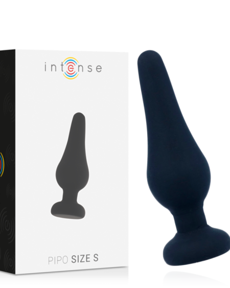 INTENSE - ANAL PLUG PIPO S SILICONE NEGRO 9.8 CM