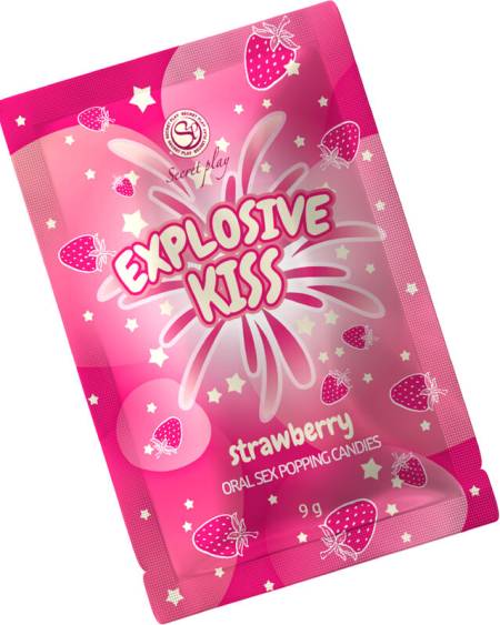 Caramelos explosivos comestíveis SECRETPLAY COSMETIC, disponíveis em vários sabores