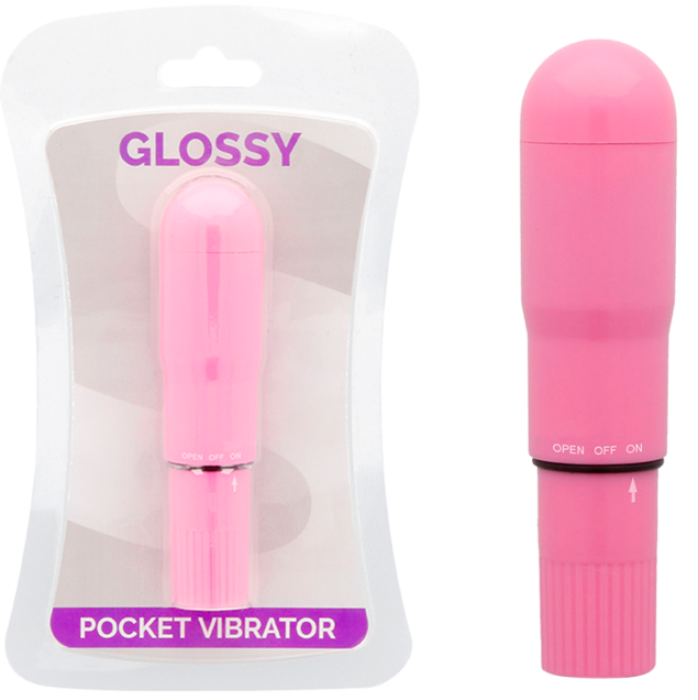 Pocket Vibrador Rosa Intenso da GLOSSY