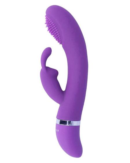 Vibrador coelho Susy da INTENSE HIGH TECH, flexível e disponível em rosa ou lilás