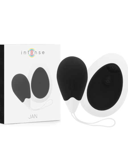 INTENSE - JAN HUEVO VIBRADOR CONTROL REMOTO NEGRO