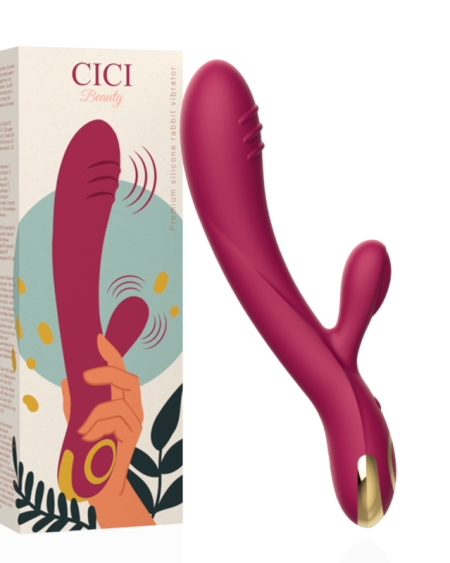 Vibrador Rabbit Premium em Silicone Cici Beauty