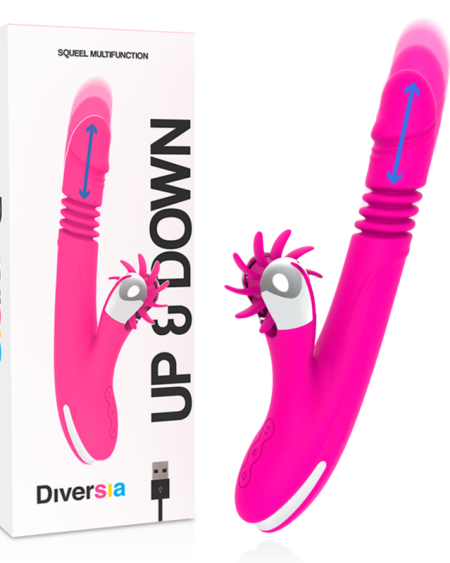 Dildo DIVERSIA BUNNY UP & DOWN 24 CM