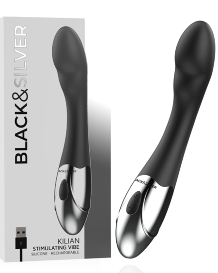 Vibrador para ponto G Kilian da BLACK&SILVER, recarregável por USB