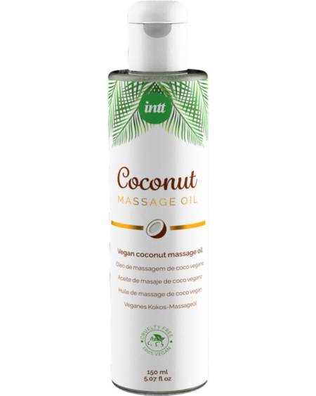 Óleo de massagem vegano doce com sabor a coco relaxante